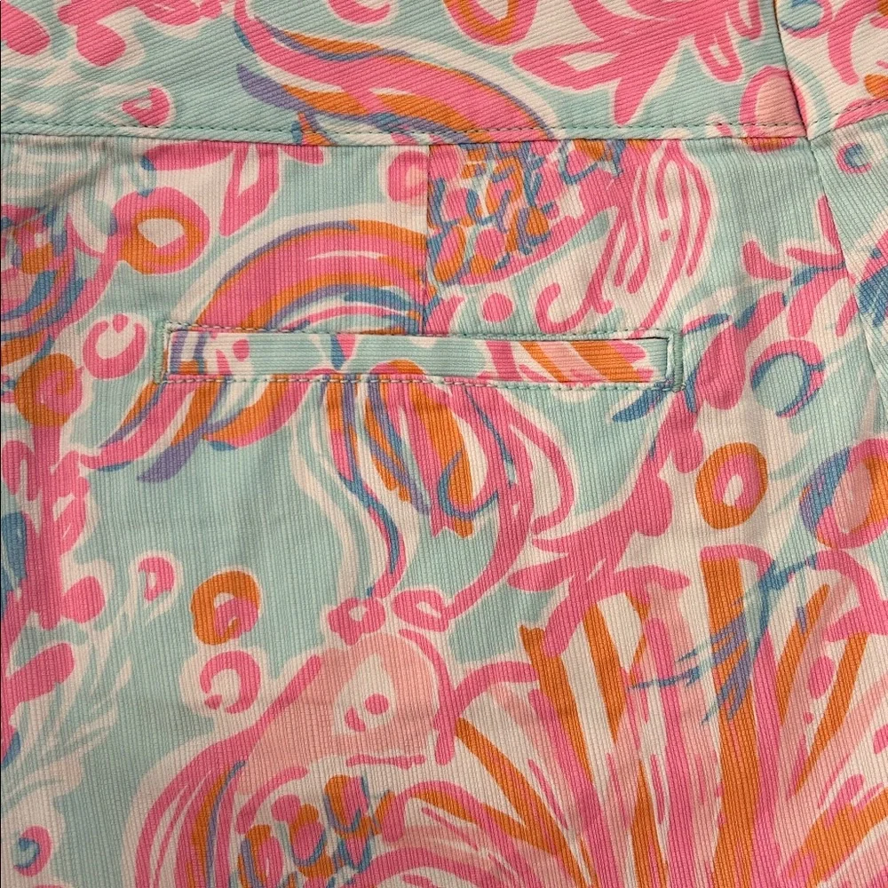 Lilly Pulitzer Pink Pout Bubbly Buttercup Scalloped Shorts Size 16 Resortwear II